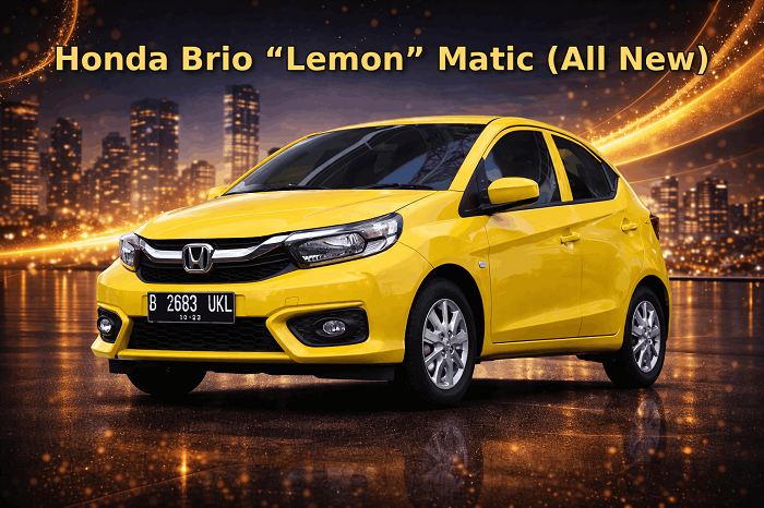 Honda Brio Lemon Matic (All New) - Rental Mobil Tasikmalaya