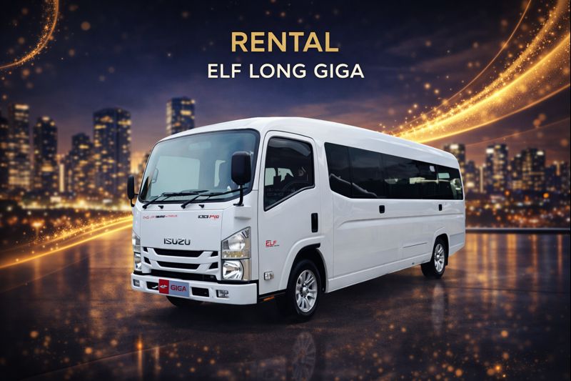 Isuzu Elf Long Giga - Rental Mobil Tasikmalaya
